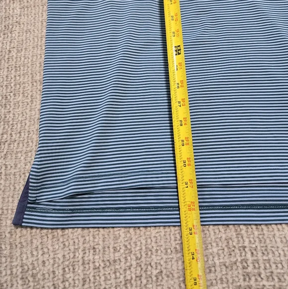 Greyson Men's Green Striped Polo Shirt Men's Size XL - Picture 7 of 8